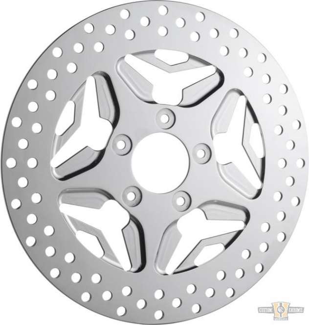 Speed Star Brake Rotor Chrome 11,8" Rear For Harley-Davidson