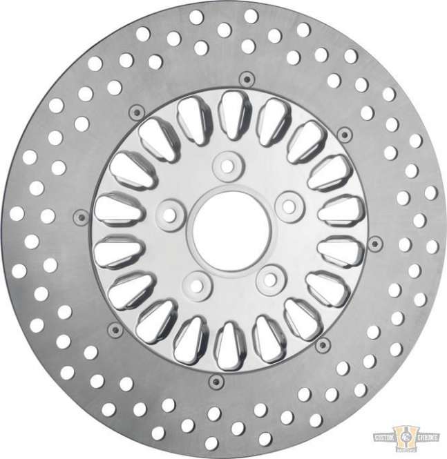 Nitro Brake Rotor Black Stainless Steel 11,8" Front For Harley-Davidson