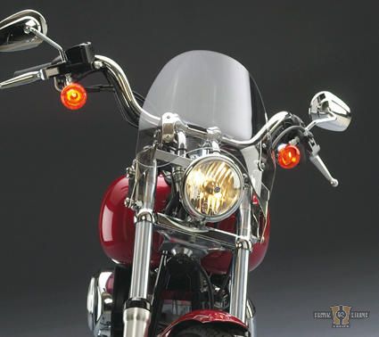 Switchblade Deflector Quick Release Windshield Light Smoke For Harley-Davidson