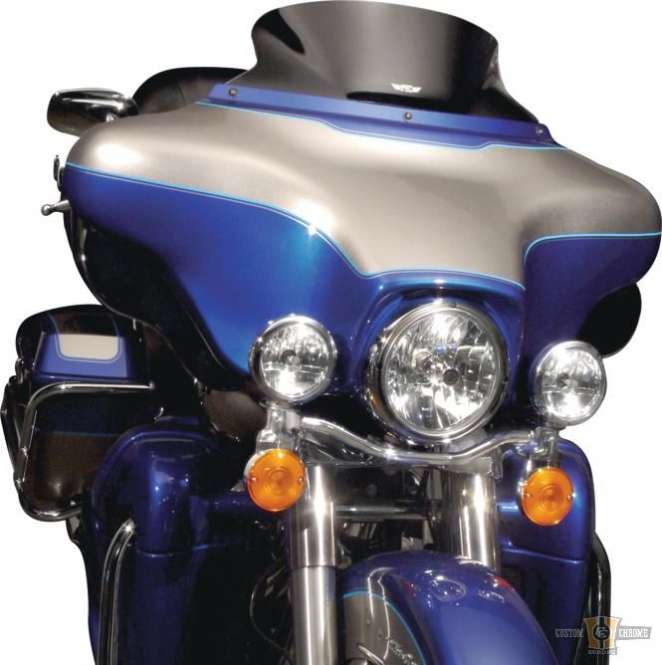 7 1/4" V-Stream Windshield Dark Smoke For Harley-Davidson