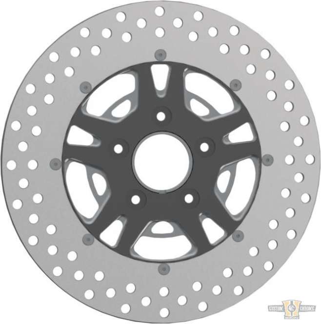 T-5 Brake Rotor Midnight Series 11,5" Anodized Front For Harley-Davidson