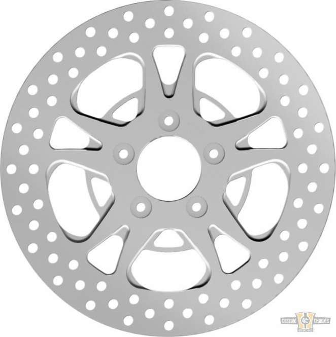 T-5 Brake Rotor Stainless Steel 11,8" Polished Rear For Harley-Davidson