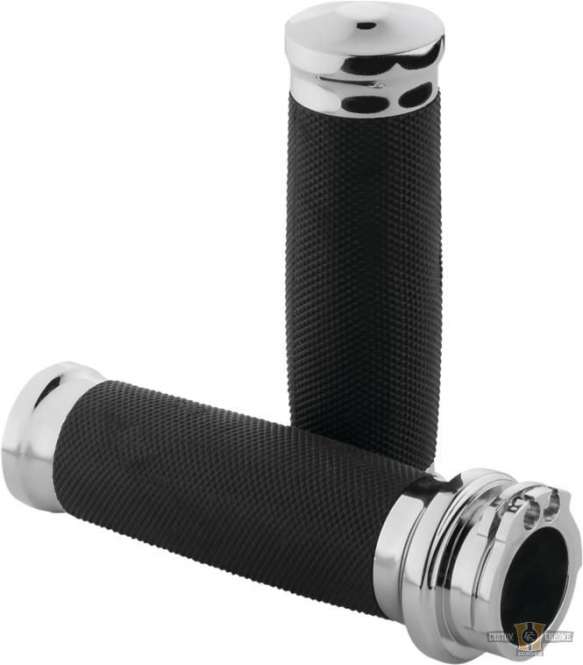 Tornado Grips Chrome 1" Cable operated For Harley-Davidson