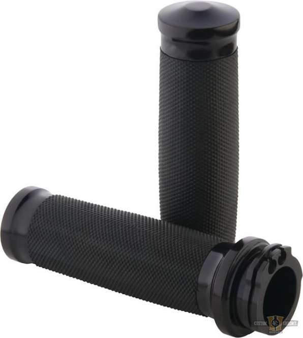 Tornado Grips Black 1" Anodized Cable operated For Harley-Davidson