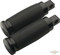 Tornado Foot Pegs Black, Anodized For Harley-Davidson