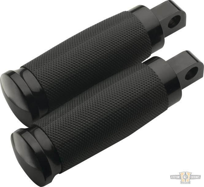 Tornado Foot Pegs Black, Anodized For Harley-Davidson