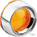 Deep Dish Indicator Bezel Chrome For Harley-Davidson