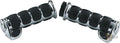 Premium ISO Grips Black Chrome 1" Cable operated For Harley-Davidson