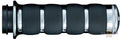 ISO Grips Black Chrome 1" Throttle By Wire For Harley-Davidson