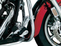 Longhorn Offset Highway Pegs with Dually & Magnum Quick Clamp Chrome For Harley-Davidson