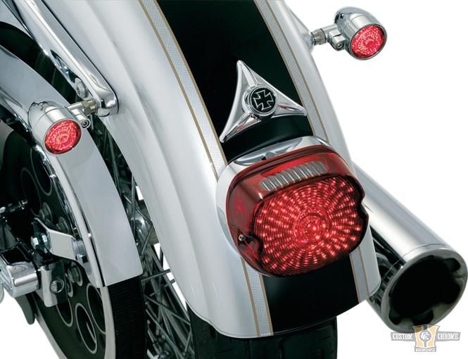 License Plate Mount Hole Cover Chrome For Harley-Davidson