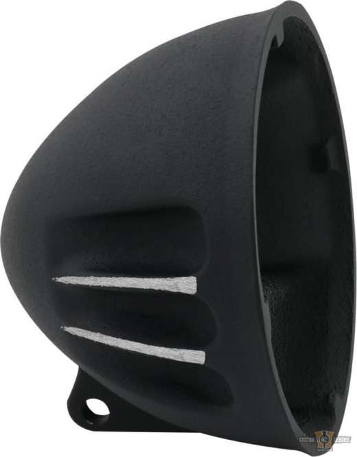 Vitamin A 5 3/4" Headlight Housing Black Cut Anodized For Harley-Davidson