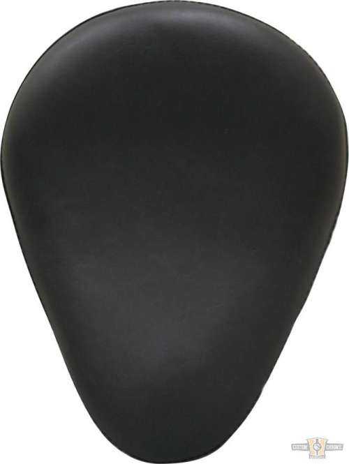 13" Eliminator Plain Smooth Solo Seat Black Vinyl For Harley-Davidson