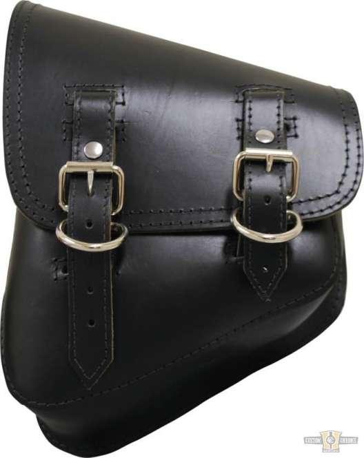 Solo Side Bag Black Left For Harley-Davidson