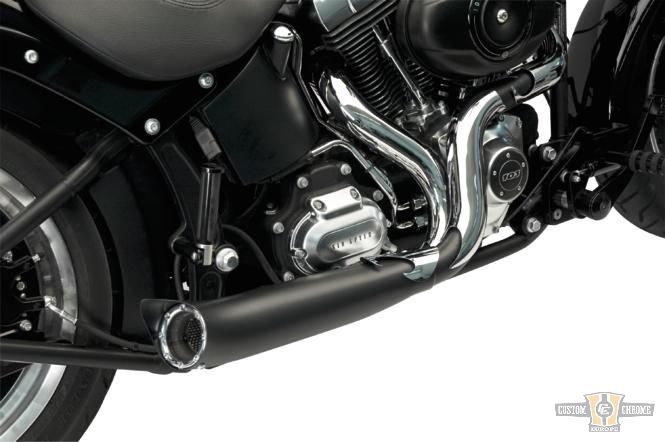 Phantom II Exhaust Black For Harley-Davidson