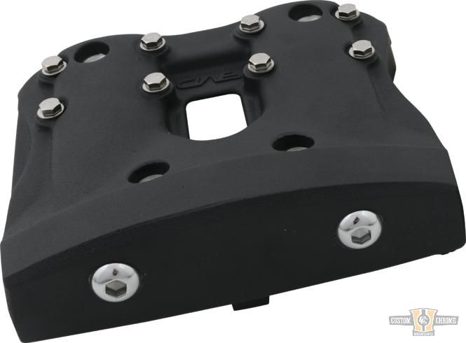 WTF Shovel Rocker Box Cover Black Satin For Harley-Davidson