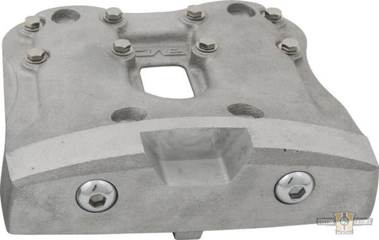 WTF Iron Rocker Box Cover Gray Raw For Harley-Davidson