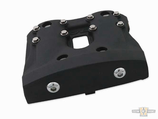 WTF Shovel Rocker Box Cover Black Satin For Harley-Davidson