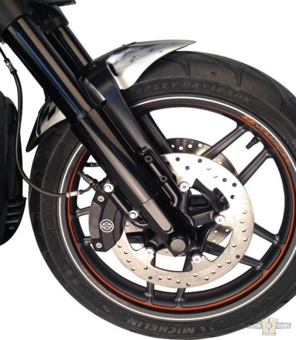 Lower Fork Cover Black Gloss Powder Coated For Harley-Davidson