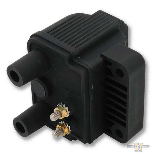 Ignition Coil Black 4 Ohm Dual Fire For Harley-Davidson