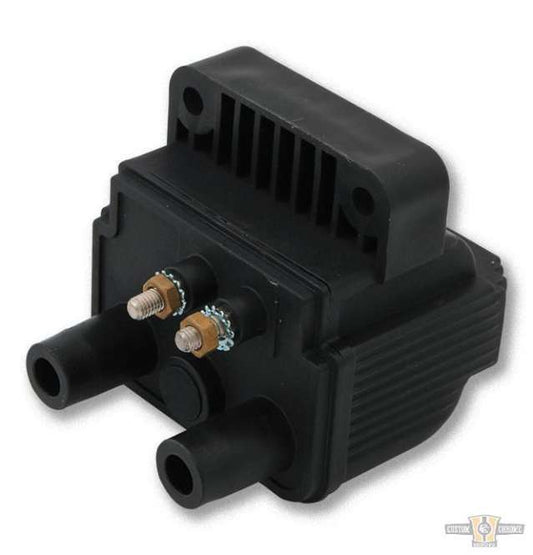 Ignition Coil Black 3 Ohm Dual Fire For Harley-Davidson