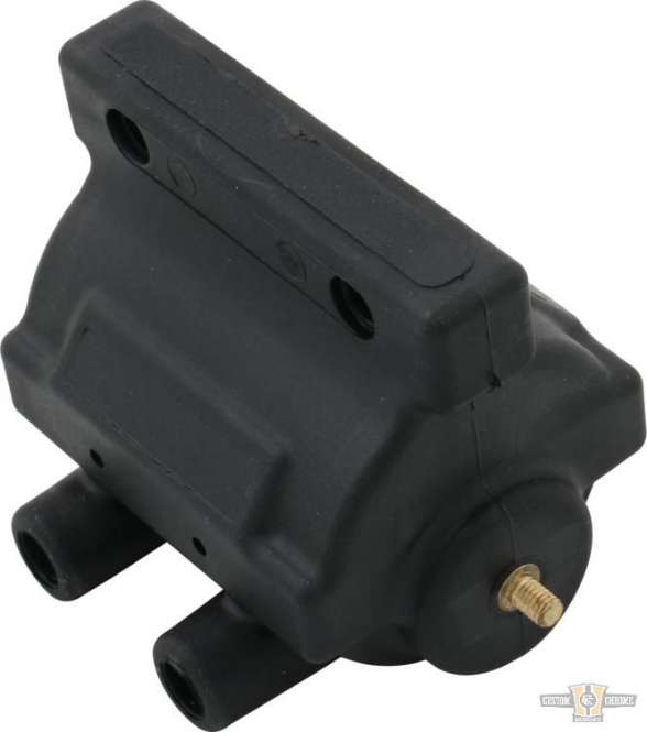 Ignition Coil Black 4 Ohm Dual Fire For Harley-Davidson