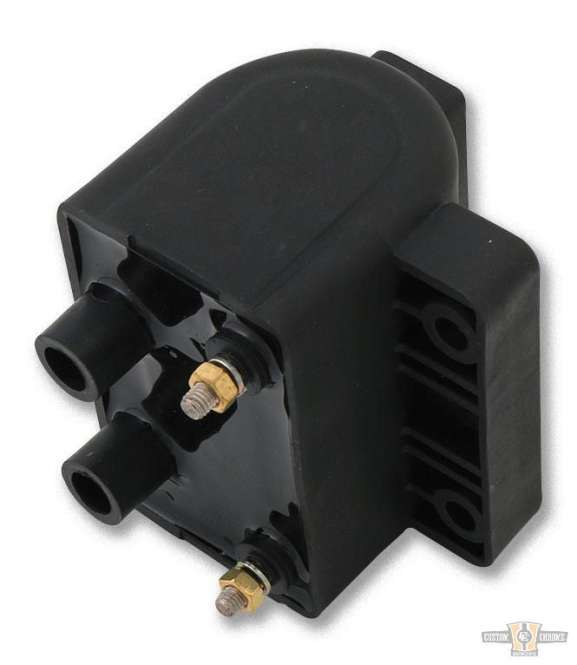 Ignition Coil Black 4 Ohm Dual Fire For Harley-Davidson