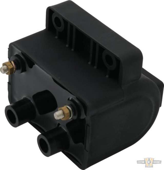 Ignition Coil Black 3 Ohm Dual Fire For Harley-Davidson