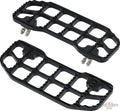 Serrated Floorboards Black, Anodized For Harley-Davidson
