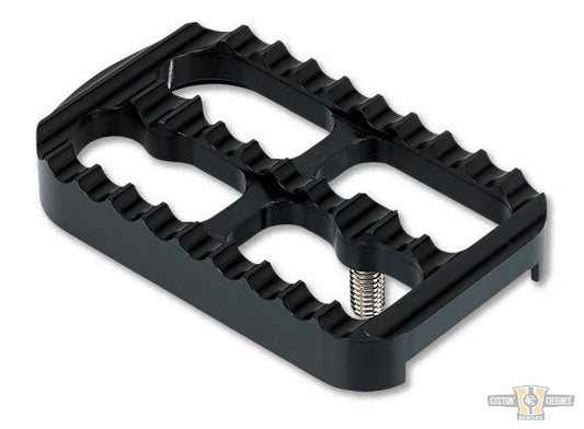 Serrated Floorboards Black, Anodized For Harley-Davidson