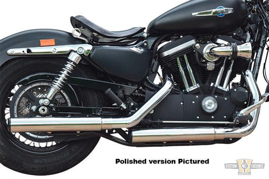 Gun Smooth Slip On Mufflers Black For Harley-Davidson