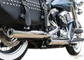 Gun Smooth Slip On Mufflers Polished For Harley-Davidson