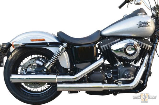 Gun Smooth Slip On Mufflers Polished For Harley-Davidson