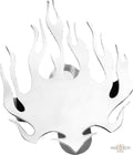 Flames Horn Cover Chrome For Harley-Davidson
