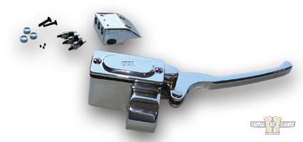 Custom Brake Master Cylinder Assembly Chrome 5/8" For Harley-Davidson