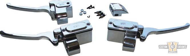 Custom Brake Master Cylinder Assembly Chrome 5/8" For Harley-Davidson