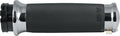 Custom Contour Grips Black Chrome 1" Cable operated For Harley-Davidson