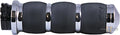 Air Cushion Grips Black Chrome 1" Cable operated For Harley-Davidson