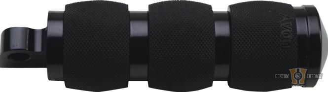 Air Cushion Footpeg Black, Anodized For Harley-Davidson