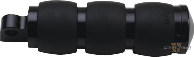 Velvet Air Cushion Footpegs Black, Anodized For Harley-Davidson