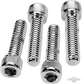 Knurled Handlebar Top Clamp Bolt Kit Chrome Socket head For Harley-Davidson