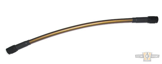 Ebony Gold Universal Brake Line Gold 9" For Harley-Davidson