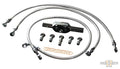High End Brake Line Kit Stainless Steel Clear Coated 43,75" For Harley-Davidson