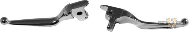 Smooth Hand Control Replacement Lever Chrome For Harley-Davidson
