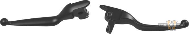 Smooth Hand Control Replacement Lever Black For Harley-Davidson