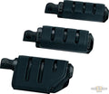 Trident Small ISO Pegs Black, Gloss For Harley-Davidson