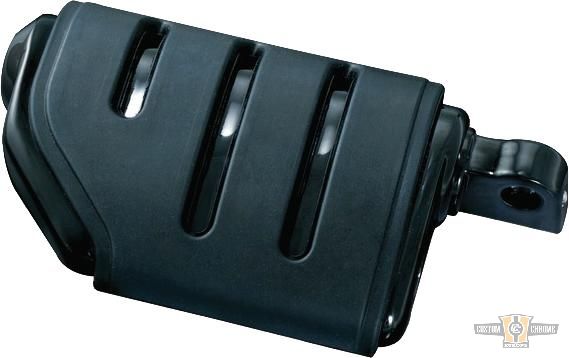 Trident Dually ISO Pegs Black, Gloss For Harley-Davidson