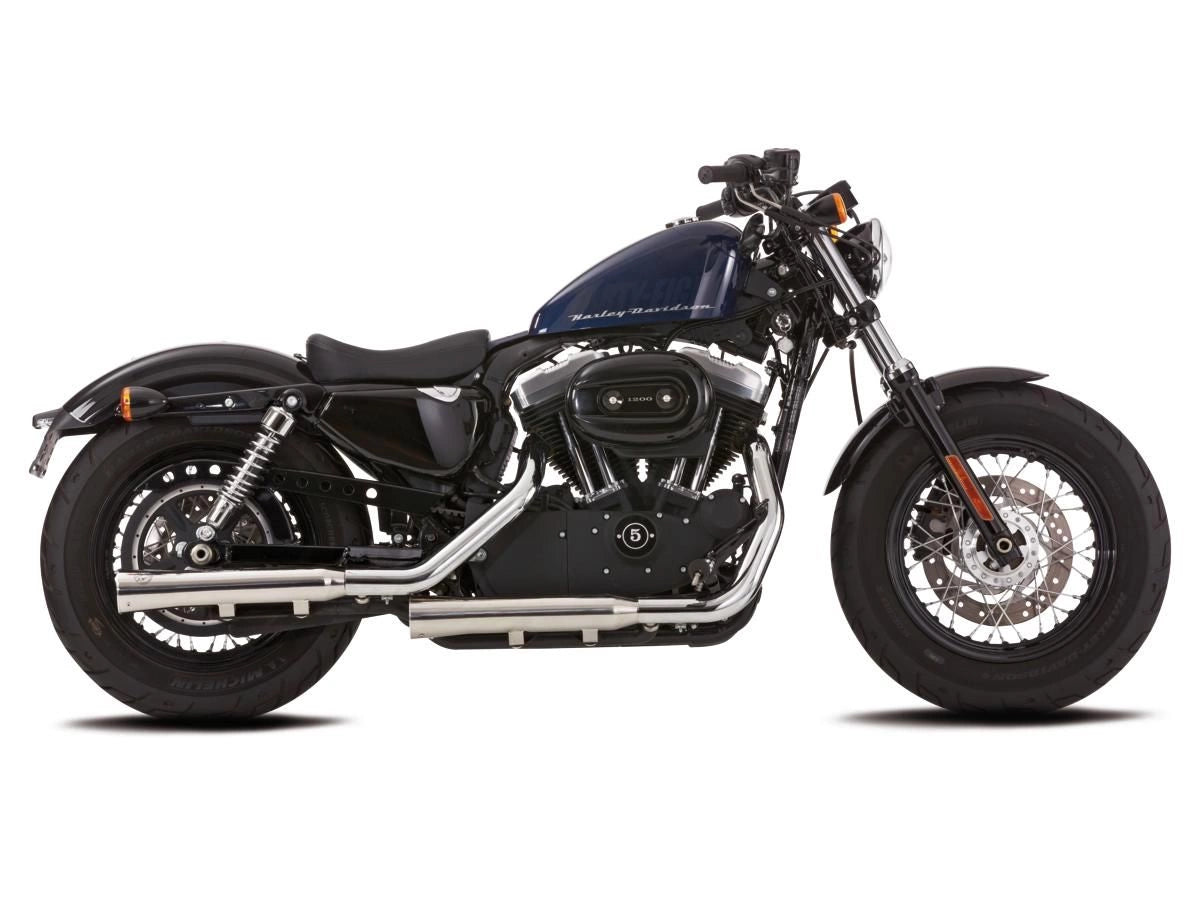 Fuga Falcon approvato per Harley-Davidson Sportster 04-13 Acciaio CE Scarico