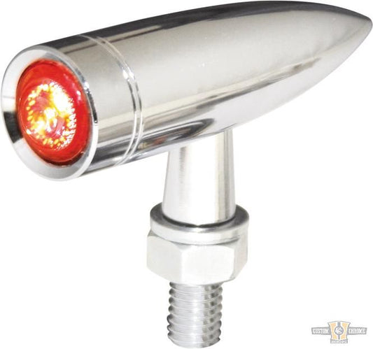 Mono Bullet Long LED Taillight Chrome Chrome LED For Harley-Davidson