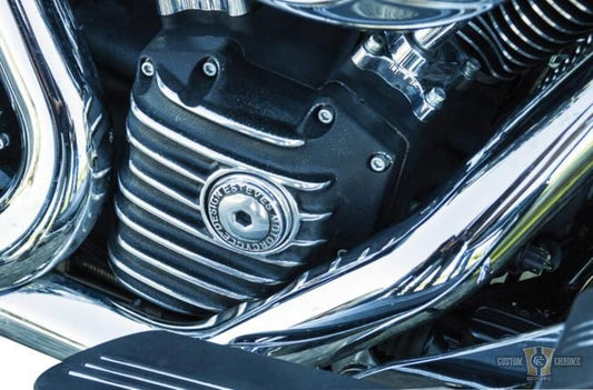 Snatch Cam Cover Black Cut Satin For Harley-Davidson